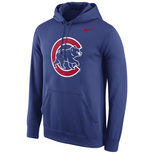MLB Chicago Cubs Nike Logo Performance Pullover Hoodie - Royal