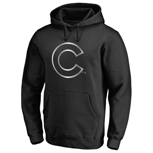 MLB Chicago Cubs Platinum Collection Pullover Hoodie - Black