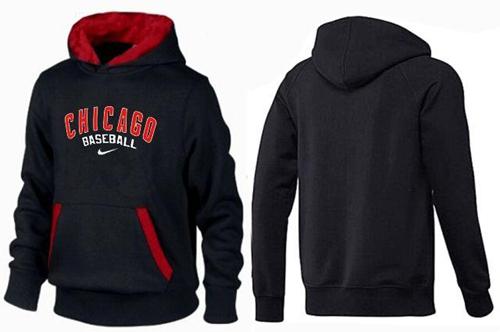 MLB Men's Nike Chicago Cubs Pullover Hoodie - Red/Black