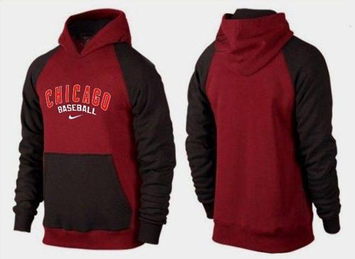 MLB Men's Nike Chicago Cubs Pullover Hoodie - Red/Brown