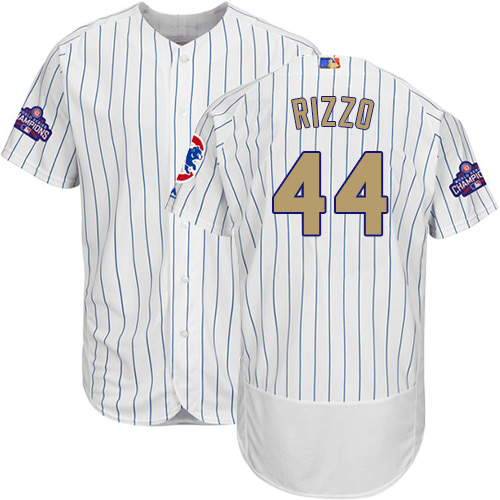 Chicago Cubs Baseball Jersey Homme Majestic Anthony Rizzo 44 Home Jersey-Neuf