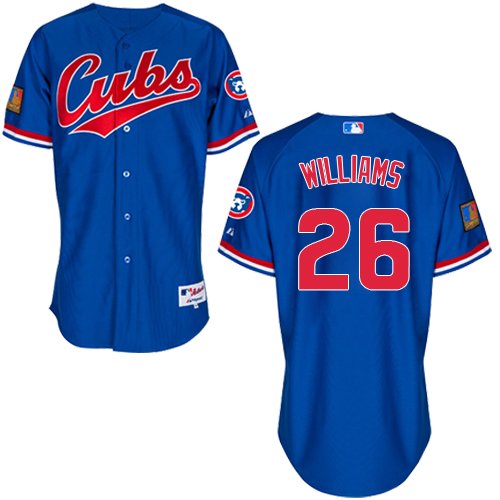 Men's Majestic Chicago Cubs #26 Billy Williams Replica Royal Blue 1994 Turn Back The Clock MLB Jersey