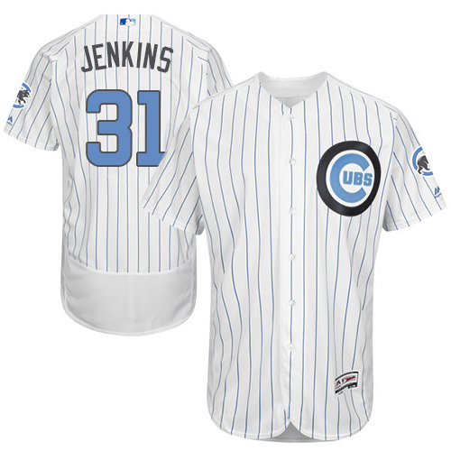 Men's Majestic Chicago Cubs #31 Fergie Jenkins Authentic White 2016 Father's Day Fashion Flex Base MLB Jersey