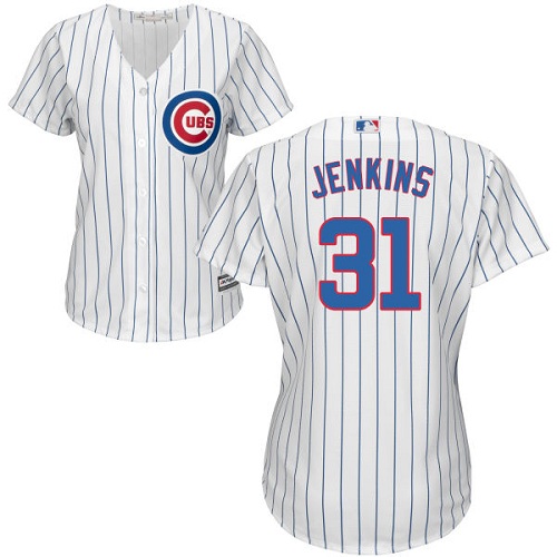 Women's Majestic Chicago Cubs #31 Fergie Jenkins Authentic White Home Cool Base MLB Jersey