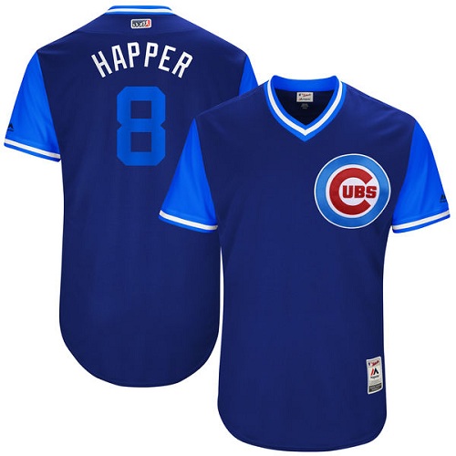 Men's Majestic Chicago Cubs #8 Ian Happ 