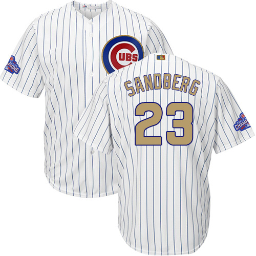 Majestic Chicago Cubs Youth MLB Official #23 Ryne Sandberg Cool Base Cooperstown Jersey - Blue Medium (10/12)