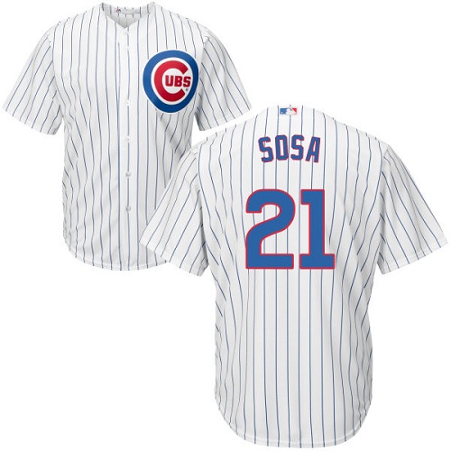 Youth Majestic Chicago Cubs #21 Sammy Sosa Authentic White Home